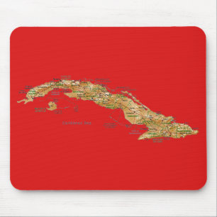 Mapa Mousepad de Cuba