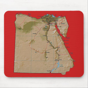 Mapa Mousepad de Egipto