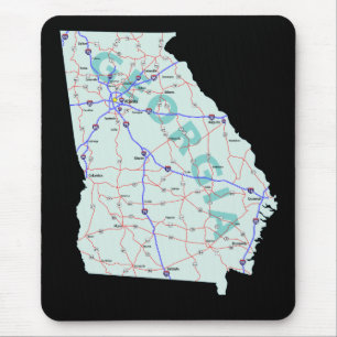 Mapa Mousepad de Geórgia