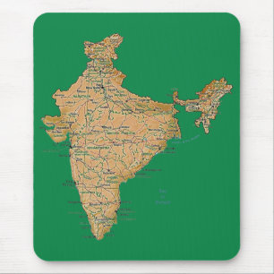 Mapa Mousepad de India