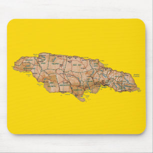 Mapa Mousepad de Jamaica