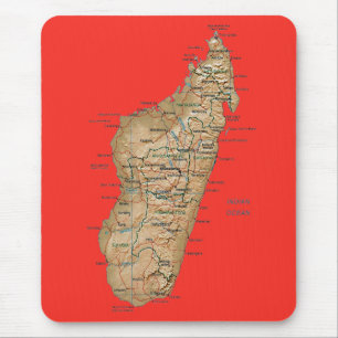 Mapa Mousepad de Madagascar