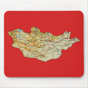 Mapa Mousepad de Mongolia