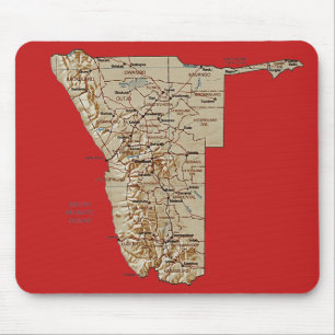 Mapa Mousepad de Namíbia
