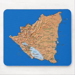 Mapa Mousepad de Nicarágua