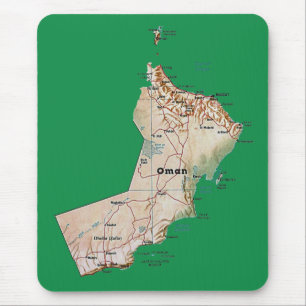 Mapa Mousepad de Oman