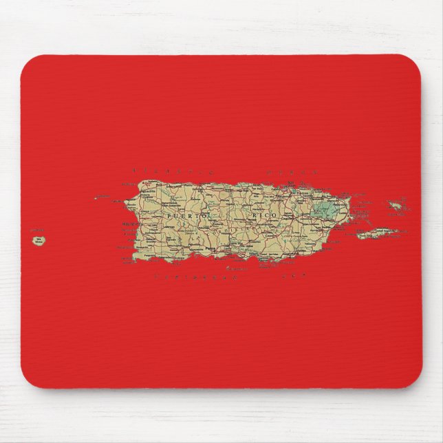 Mapa Mousepad de Puerto Rico (Frente)