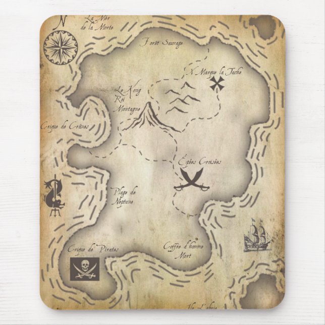 Mapa Mousepad do pirata (Frente)