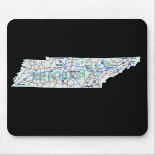 Mapa Mousepad do Tennessee