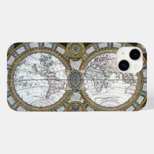 Mapa mundial antigo de Claude Auguste Berey, 1688