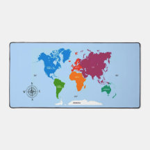 Mapa Mundial Colorido