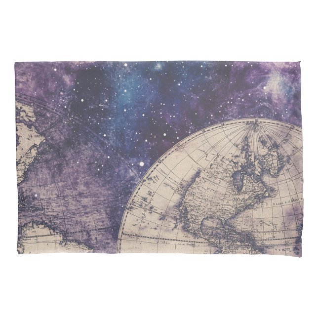 Mapa Mundial Vintage Celestial (3) (Frente-Esquerda)