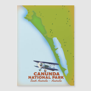 Mapa nacional do Parque Nacional da Canunda para a