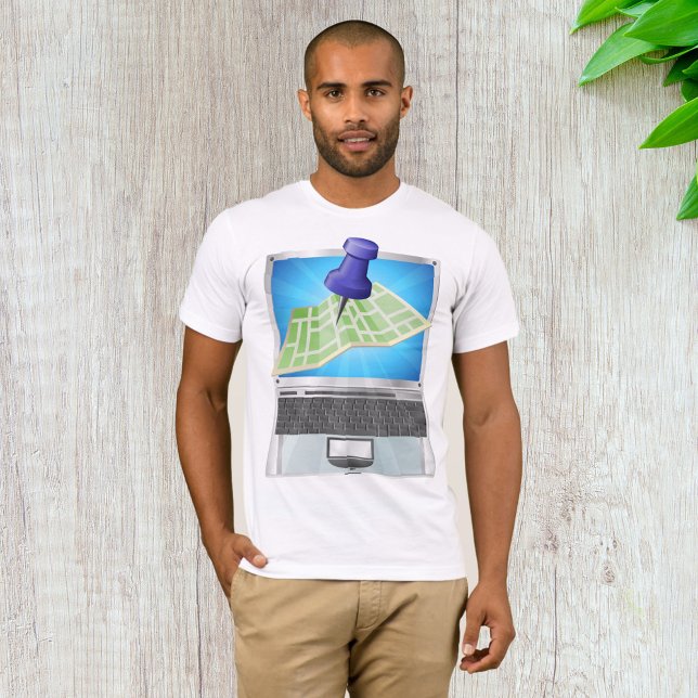 Mapa Online das Ruas Mens T-Shirt (Criador carregado)
