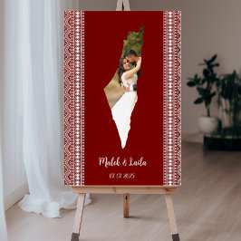 Mapa Personalizado Do Símbolo Red Henna Palestino