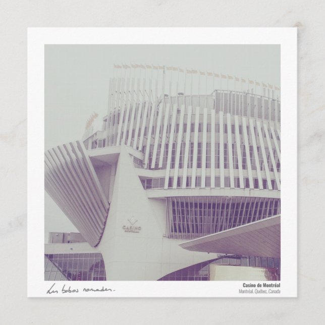 Mapa Postal Quebeque - Templo do jogo de Monreal (Frente)