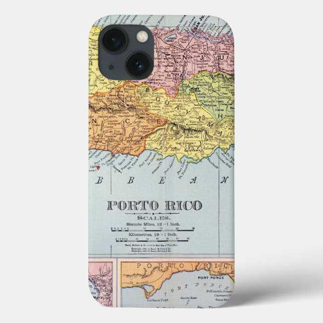 MAPA: PUERTO RICO, 1900 (Verso)