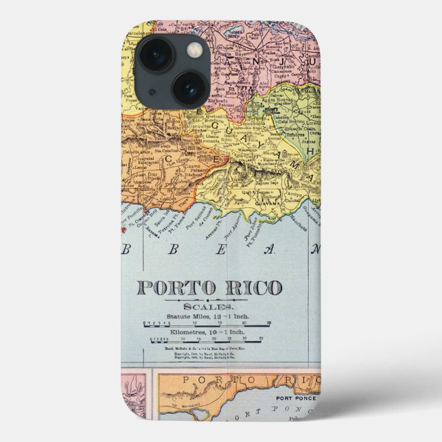 MAPA: PUERTO RICO, 1900 (Verso)