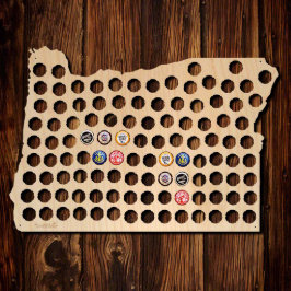 Mapa Único de Bonés de Garrafas de Cerveja de Made