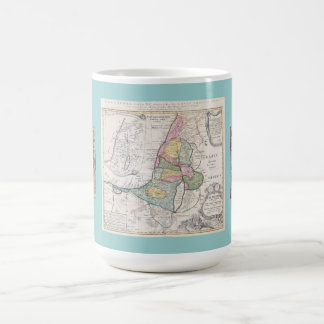 Mapa velho da caneca do mosaico de Israel e de