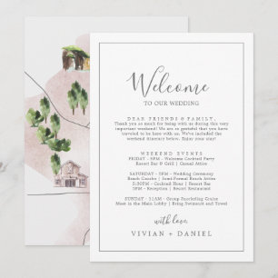 Mapas e Letras de Boas-vindas do Silver Minimalist