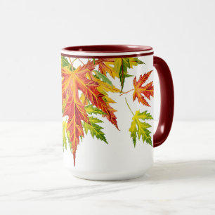 Maple prateado numa caneca combinada (15 oz)