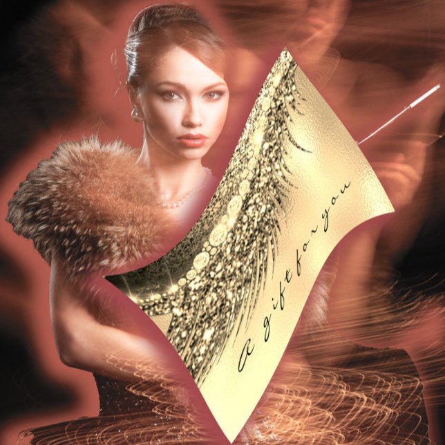 Maquiagem de Beleza Dourada de Lash Metálica do Ce (Gift Certificate Metallic Gold Lash Beauty Makeup)