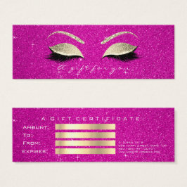 Maquiagem de Lash com Lash Rosa Quente de Certific