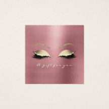 Maquiagem de Lashes Dourados do Bean Vermelho Rosa