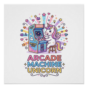 Máquina de Arcade de Unicórnio Impressão de Unicór