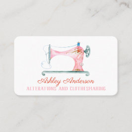 Máquina de costura Cartão de visita