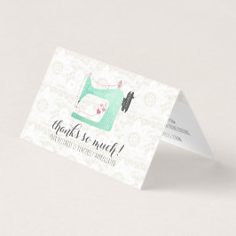 Máquina de Costura em Renda Shabby Chic Obrigada