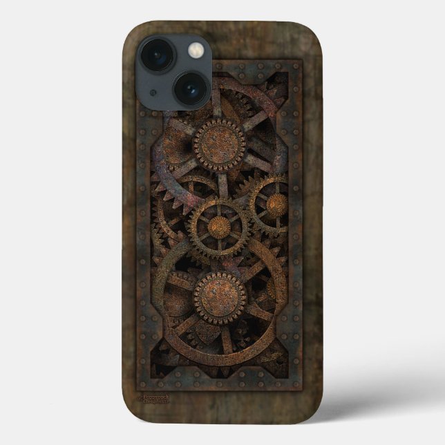 Máquina industrial suja de Steampunk (Verso)