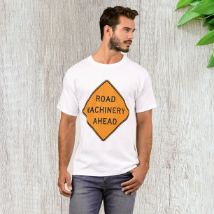 Máquinas Rodoviárias À Frente Mens T-Shirt