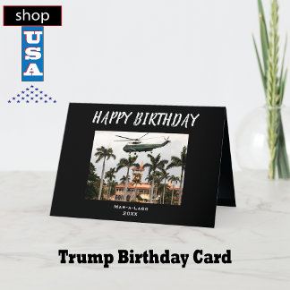 Mar-a-Lago Trump 🎉 Cartão aniversário de 40 anos 