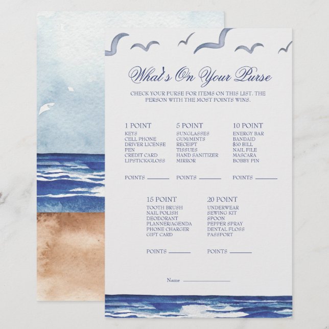 Mar Costeiro Náutico Azul O que há no Jogo da Bols (Frente/Verso)