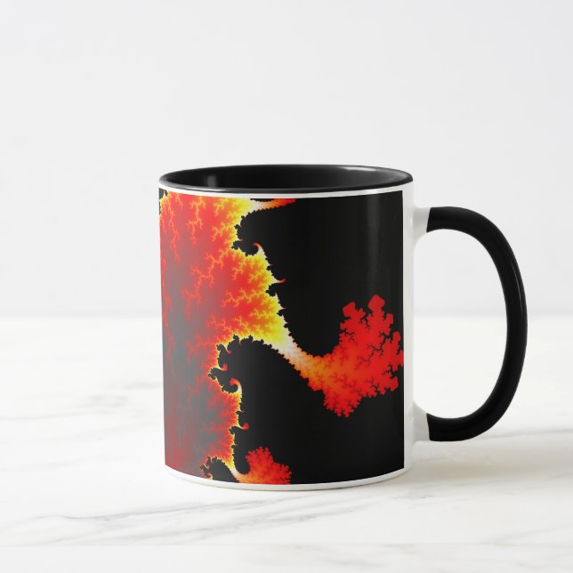 Mar de Lava - Caneca Fractal (Direita)