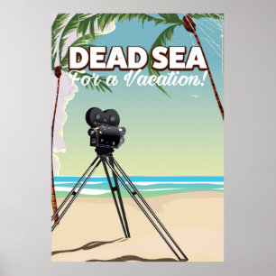 Mar de Morto para uma Férias! Poster de viagens