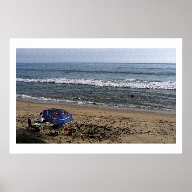 Mar no outono 24 x 16 poster (Frente)