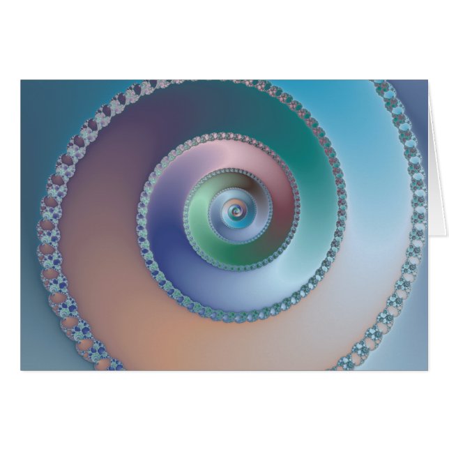 Mar Shell - cartão do Fractal (Frente Horizontal)