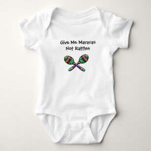 Maracas não chocalha a camisa do bebê