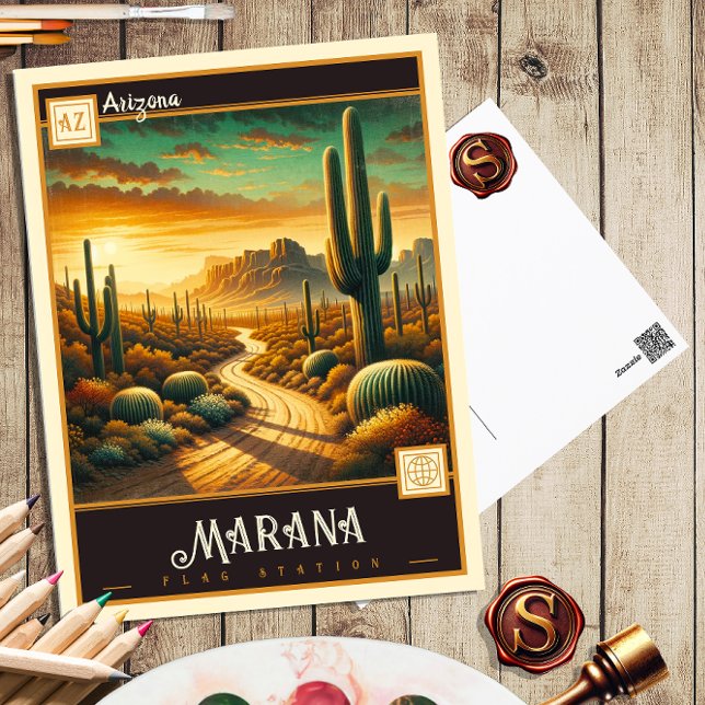 Marana, Arizona | Cartão postal Vintage (Criador carregado)