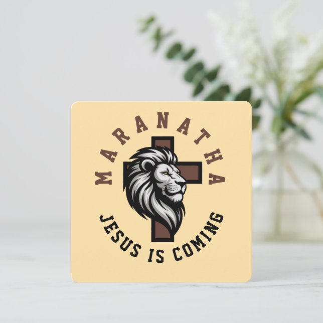 Maranatha Jesus está vindo (Em pé/Frente)