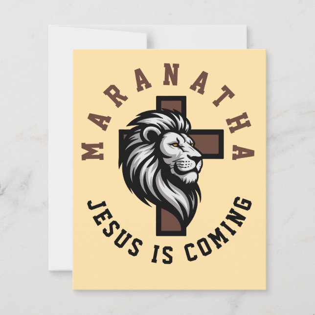 Maranatha Jesus is coming  (Frente)