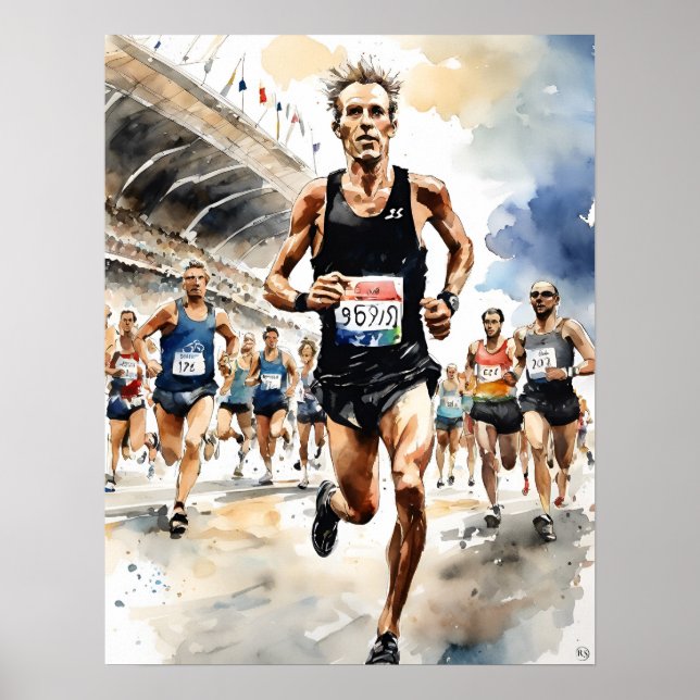 Marathon Man Art Impressão (Frente)
