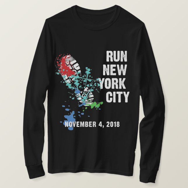 Maratona 2018 das camisetas de NYC (Frente do Design)