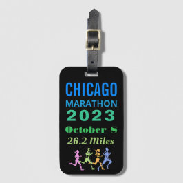 Maratona de Chicago 2023 Etiquetas de Bagagem