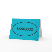 Maratona no Cartão de Saudação de Polegadas!