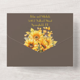 Maravilha russa, casamento amarelo e marrom