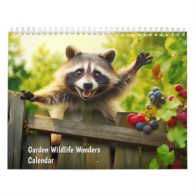 Maravilhas da Vida Selvagem no Jardim - Calendário (Capa)
